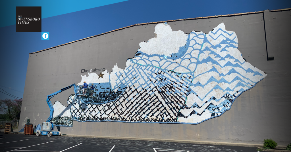 Kentucky Mirror Mosaic project downtown at halfway point The