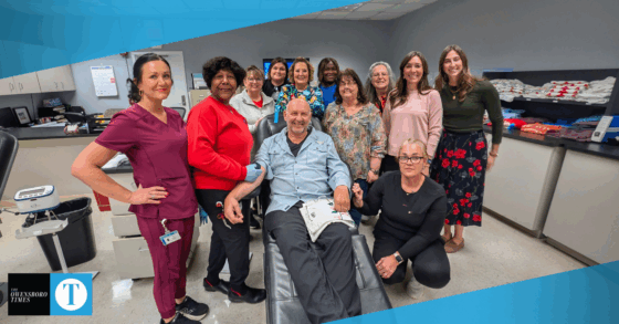‘Justified’ actor Nick Searcy donates blood during visit to Owensboro