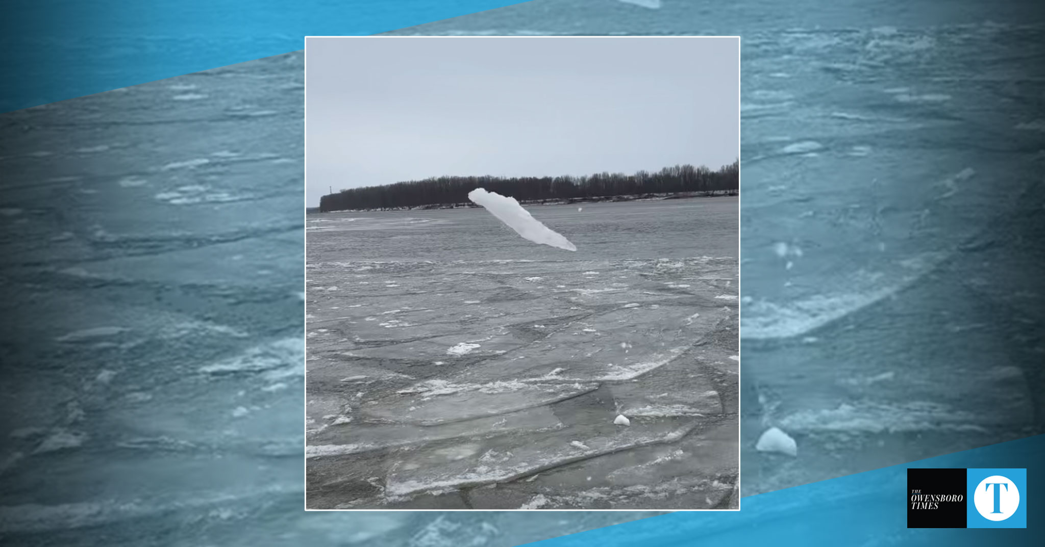 Video: Sections of Ohio River freeze due to cold temps