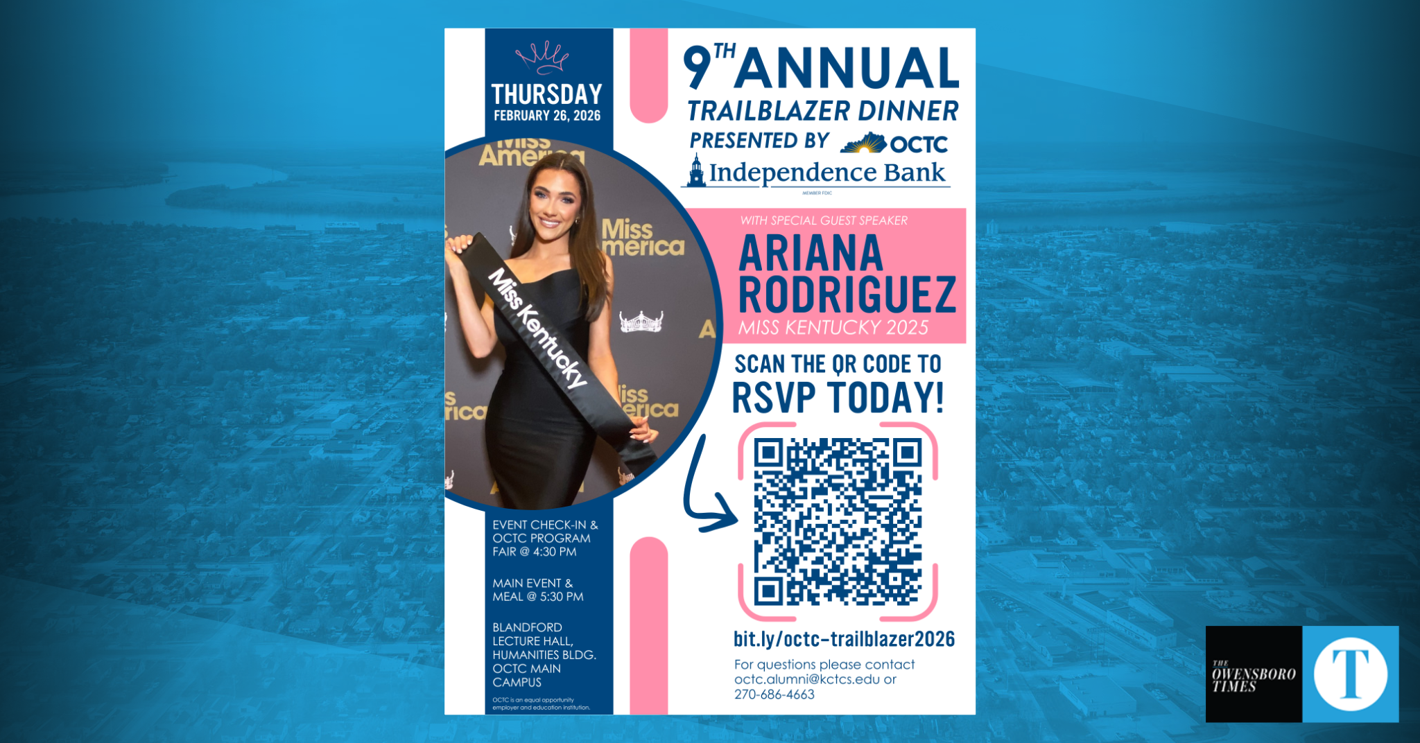 Miss Kentucky to speak at OCTC’s 9th annual Trailblazer Dinner on Feb. 26