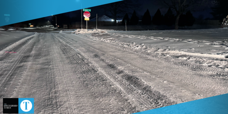 snowy road
