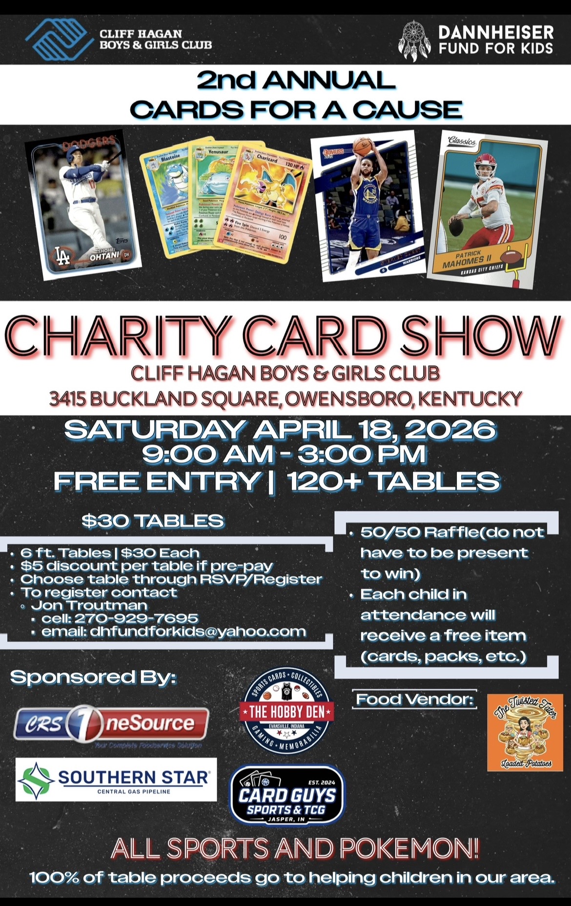 Dannheiser Fund for Kids | Charity Sports and Pokmon Card Show - The  Owensboro Times