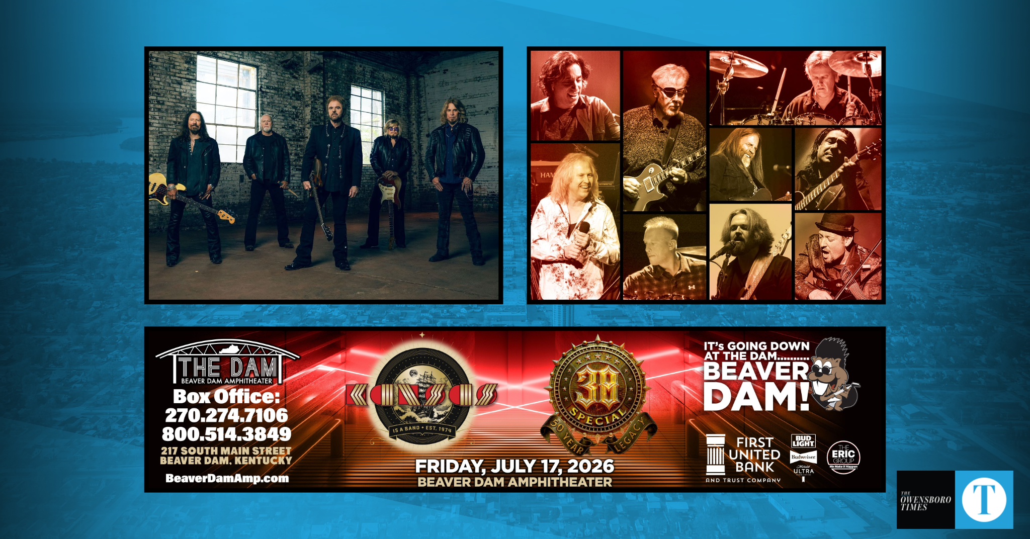 Kansas and 38 Special to co-headline concert at Beaver Dam Amphitheater ...
