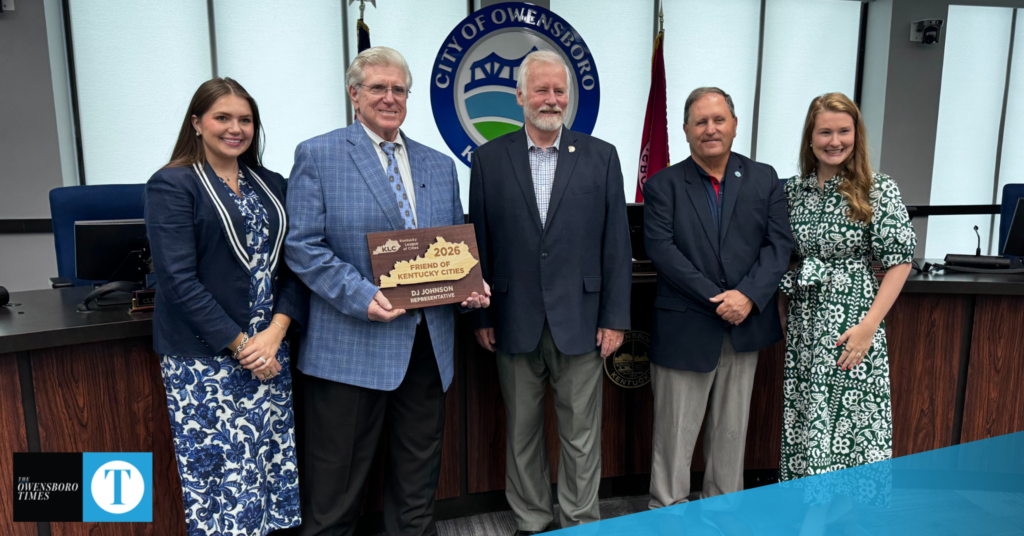 Rep. Johnson receives Friend of Kentucky Cities award